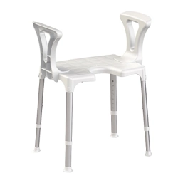 vendita online Sedia da bagno regolabile con apertura frontale e braccioli Sanitari e accessori per bagno Kdesign